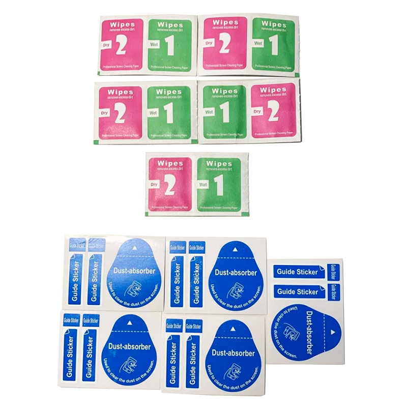 Dust Removal Sticker - Lingettes humides et sèches, 5 pièces,