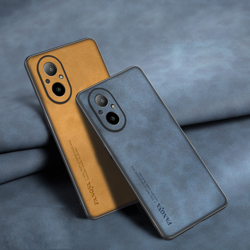 Realme C67 - Coque arrière en cuir de Bergame