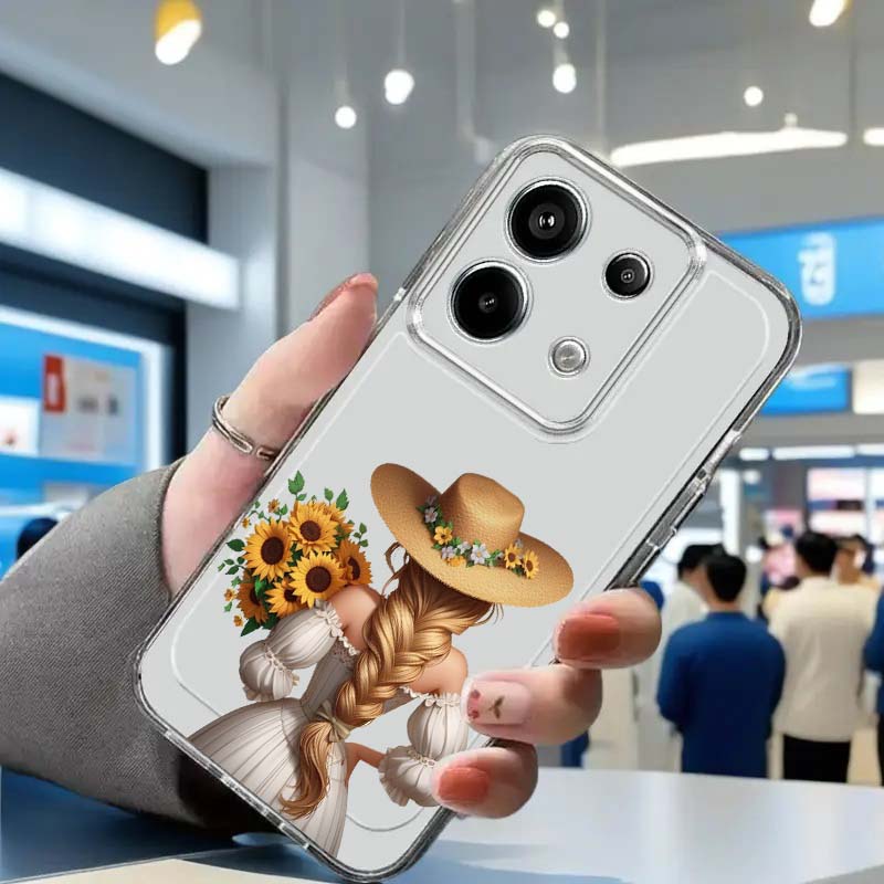 Xiaomi Redmi Note 14 - Coque de téléphone artistique pour femmes,