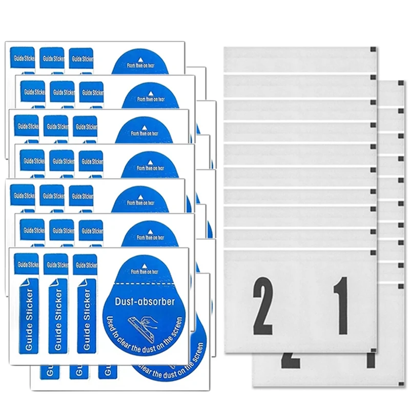 Dust Removal Sticker - Guide autocollant lingettes papier sec et