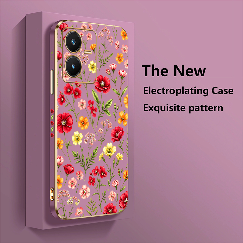 Coque à motif floral mignon po - Vivo V40 avis et prix