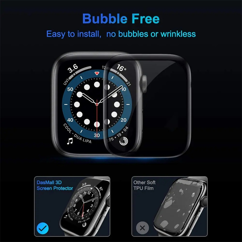 Verre souple pour Apple Watch  - Tempered Glass Screen 9H avis et prix