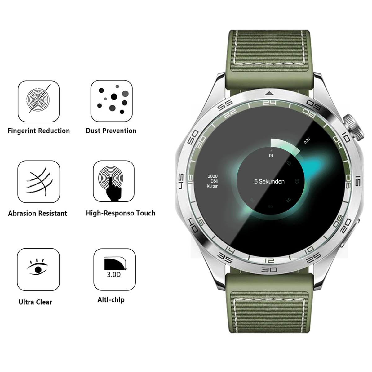 Verre trempé pour Huawei Watch - Screen Alignment Tool avis et prix